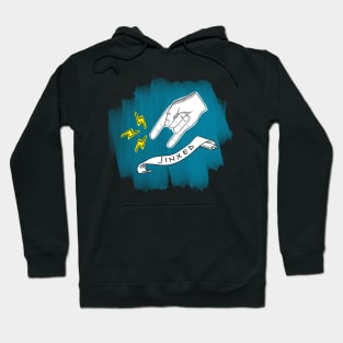 Jinxed - horn hand gestures Hoodie